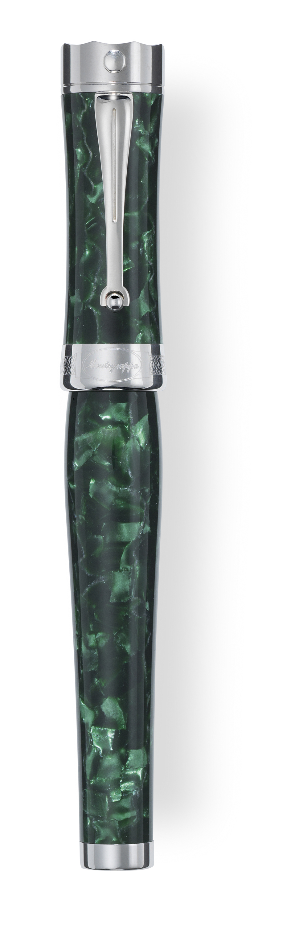 MONTEGRAPPA - Montegrappa Bartolome Ferracina Celluloid Malachite Green Ltd Ed Fountain Pen 8
